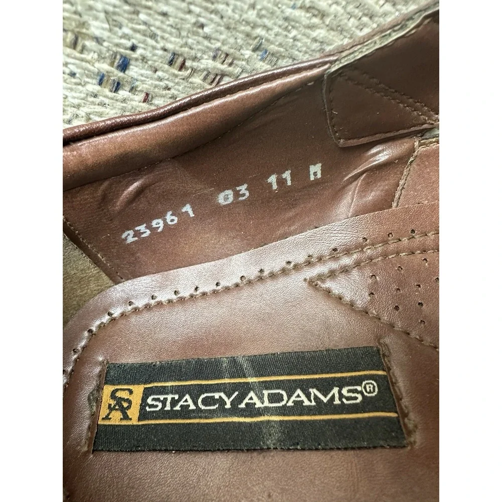 Mens Size 11 Fisherman Sandals Stacy Adams Brown Leather Shoes